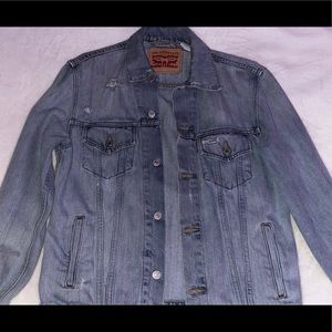 over sized jean jacket
